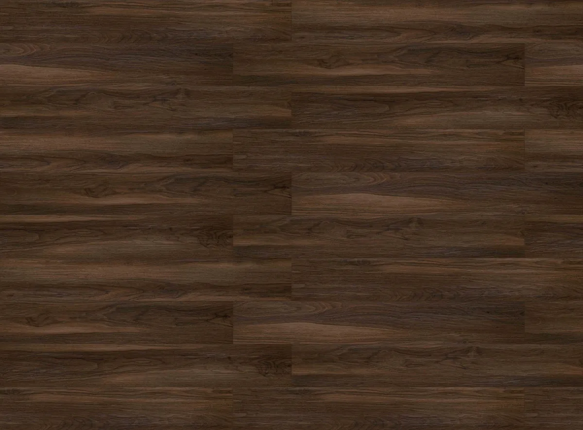 Warm wood-tone SPC flooring plank