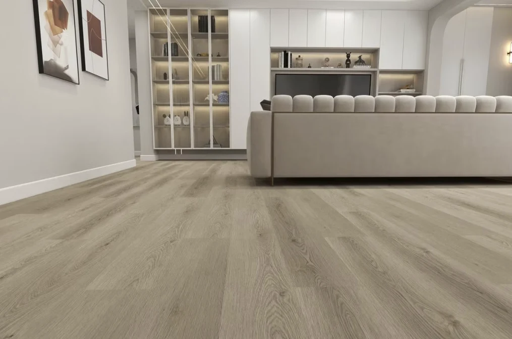 Catalina 12mm SPC flooring plank in a modern living room