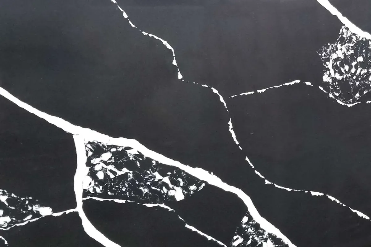 Black Marquina quartz countertop