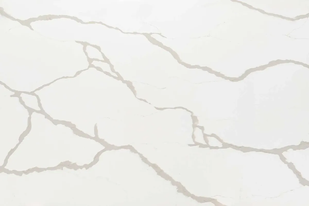 Calacatta Gold quartz countertop with gold veining