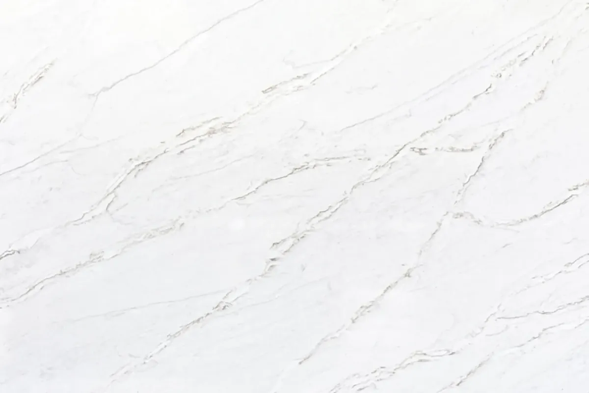 Calacatta Ivory quartz countertop with veining